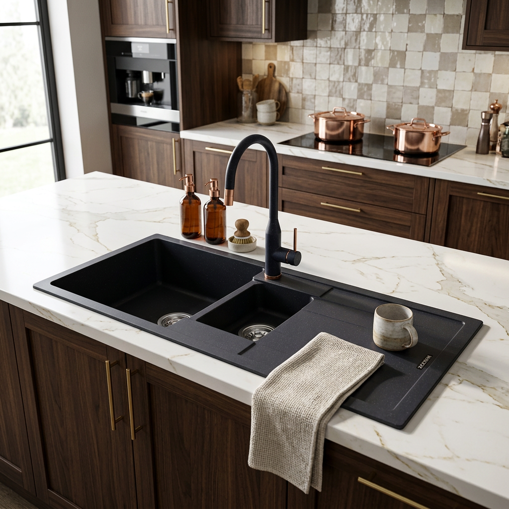 Kitchen Granite Sink (V02-117WA)